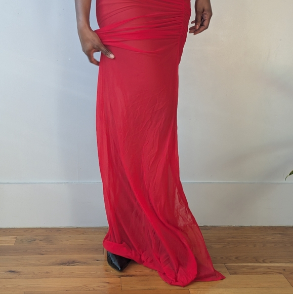 Revolve x Michael Costello Follie Gown in Red   | Small - Picture 8 of 10